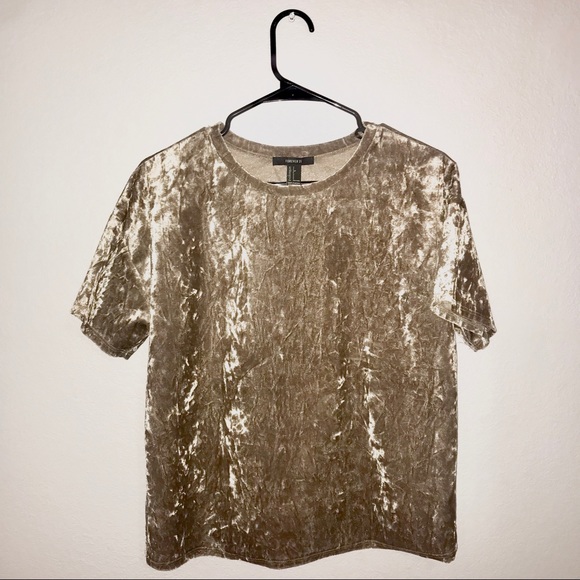 forever 21 velvet shirt